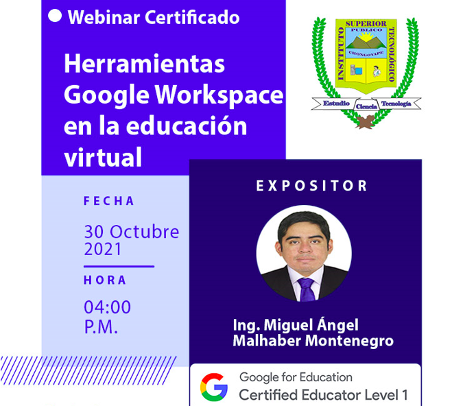 Webinar: Herramientas Google Workspace en la educación virtual