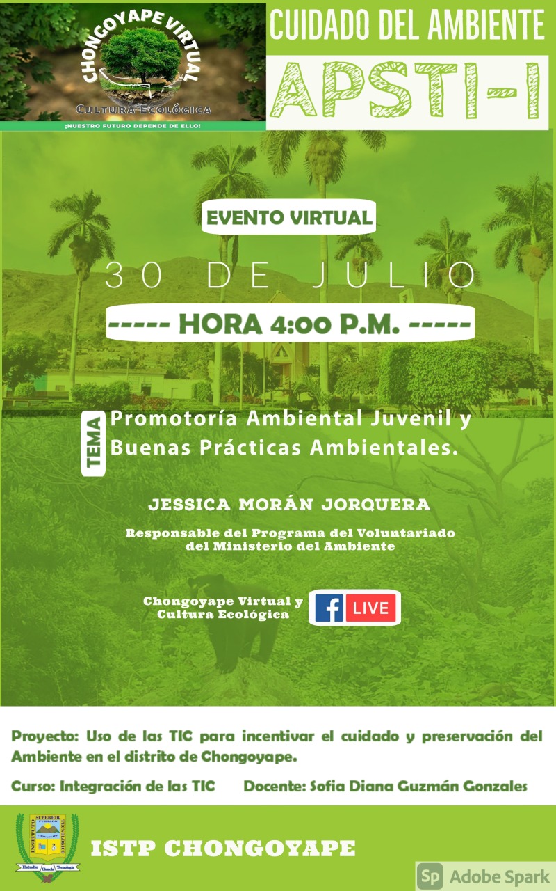 Evento virtual: Promotoría Ambiental Juvenil y buenas prácticas ambientales